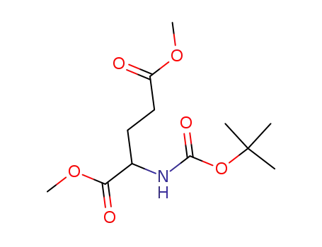 Molecular Structure of 861658-15-3 (1,5-dimethyl 2-[(t-butoxycarbonyl)amino]pentanedioate)