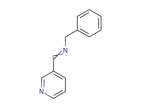 Molecular Structure of 71718-88-2 (N-BENZYL-N-(3-PYRIDYLMETHYLENE)AMINE)