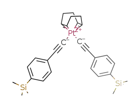 Molecular Structure of 234112-62-0 (Platinum, [(1,2,5,6-h)-1,5-cyclooctadiene]bis[[4-(trimethylsilyl)phenyl]ethynyl]-)