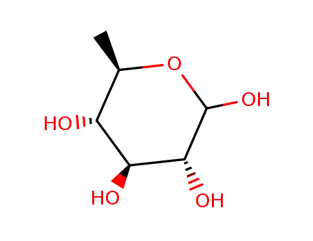 Molecular Structure of 488-79-9 (6-deoxy-D-glucose)