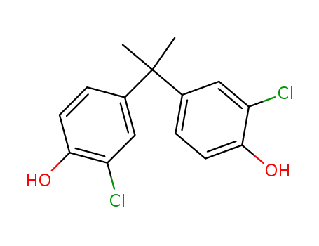 Molecular Structure of 79-98-1 (4,4'-isopropylidenebis[o-chlorophenol])