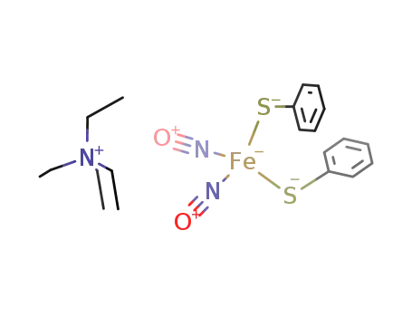 (NEt<sub>4</sub>)[Fe(NO)<sub>2</sub>(thiophenol)<sub>2</sub>(-2H)]