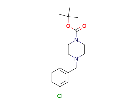 Molecular Structure of 305860-09-7 (TERT-BUTYL 4-(3-CHLOROBENZYL)PIPERAZINE-1-CARBOXYLATE)