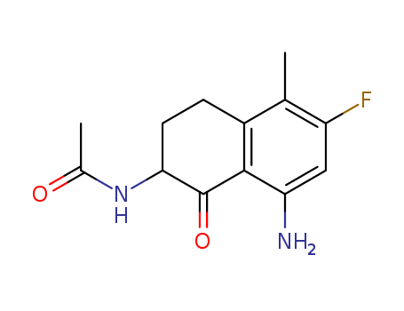 N-(8-amino-6-fluoro-5-methyl-1-oxo-
1,2,3,4-tetrahydronaphthalen-2-
yl)acetamide