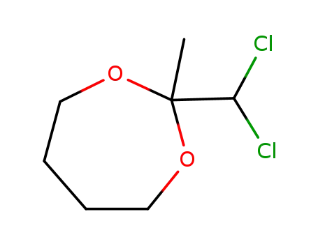 Molecular Structure of 146774-72-3 (2-dichloromethyl-2-methyl-1,3-dioxepane)