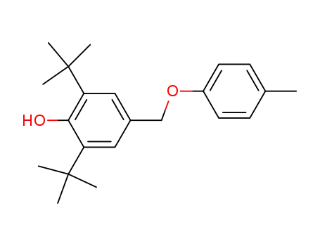 Molecular Structure of 131544-02-0 (3,5-di-tert-butyl-4-hydroxybenzyl 4-methylphenyl ether)