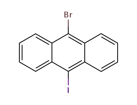 Molecular Structure of 359435-47-5 (Anthracene, 9-bromo-10-iodo-)
