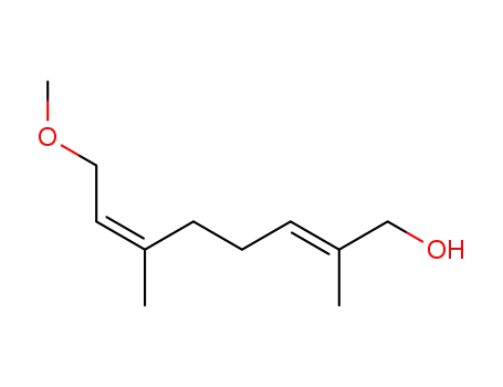 Molecular Structure of 88717-91-3 (2,6-Octadien-1-ol, 8-methoxy-2,6-dimethyl-, (Z,E)-)