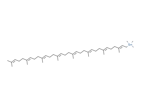 Trimethyl-((2E,6E,10E,14E,18E,22E,26E)-3,7,11,15,19,23,27,31-octamethyl-dotriaconta-2,6,10,14,18,22,26,30-octaenyl)-stannane