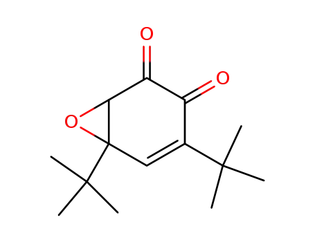 Molecular Structure of 65076-96-2 (4,6-di-tert-butyl-7-oxabicyclo[4.1.0]hept-4-ene-2,3-dione)