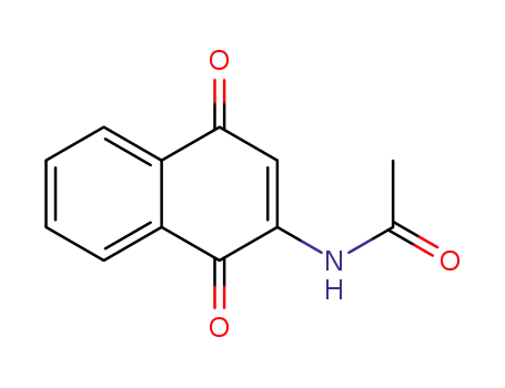 Molecular Structure of 2348-74-5 (N-(1,4-dioxo-1,4-dihydronaphthalen-2-yl)acetamide)