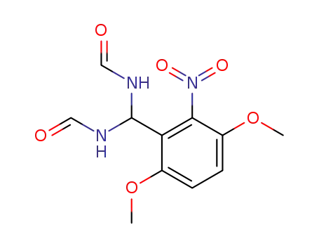 N,N‘-[(3,6-dimethoxy-2-nitrophenyl)methanediyl]diformamide