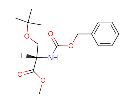 Molecular Structure of 1872-59-9 (O-TERT-BUTYL-N-CARBOBENZOXY-L-SERINE METHYL ESTER)