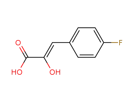 Molecular Structure of 207910-84-7 (2-Propenoic acid, 3-(4-fluorophenyl)-2-hydroxy-, (2Z)-)