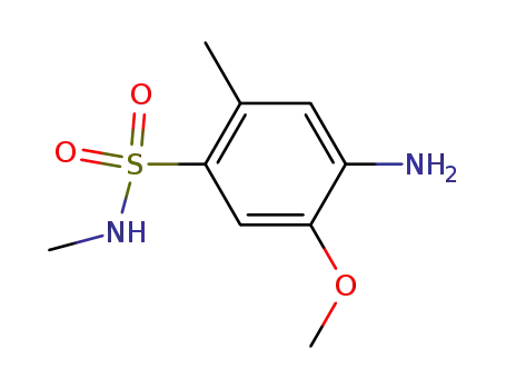 Molecular Structure of 49564-57-0 (4-Amino-5-methoxy-2-methylbenzenesulfon-N-methylamide)