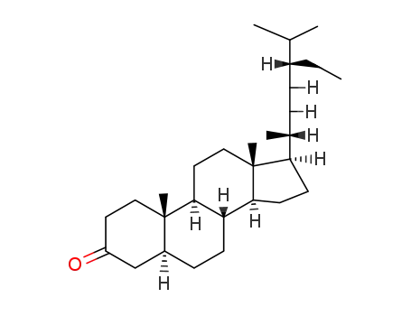 Molecular Structure of 5060-25-3 (5alpha-Cholestan-24beta-ethyl-3beta-one)