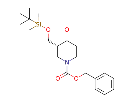 benzyl (R)-3-(tert-butyldimethylsilyloxymethyl)-4-oxopiperidine-1-carboxylate
