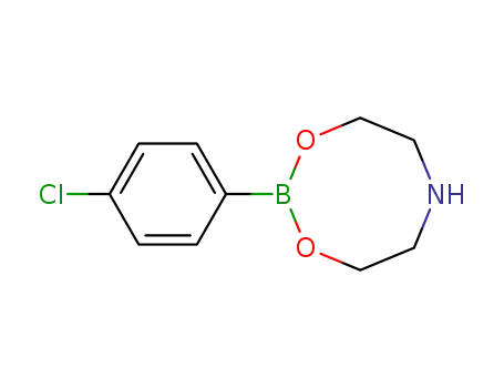 Molecular Structure of 5123-08-0 (2-(4-chloro-phenyl)-[1,3,6,2]dioxazaborocane)