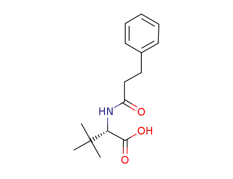 Molecular Structure of 205494-44-6 (N-(3-phenylpropanoyl)-L-tert-Leu-OH)