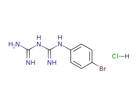 Molecular Structure of 19579-40-9 (2-(4-bromophenyl)-1-(diaminomethylidene)guanidine hydrochloride)