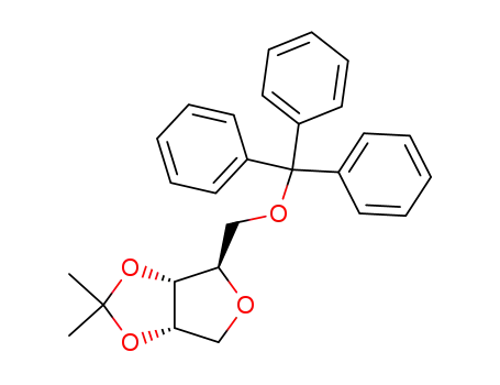 Molecular Structure of 162635-55-4 (1,4-anhydro-2,3-O-isopropylidene-5-O-(triphenylmethyl)-D-ribitol)