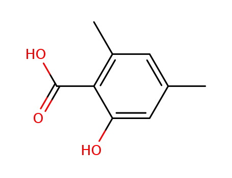 Molecular Structure of 6370-32-7 (4,6-dimethylsalicylic acid)
