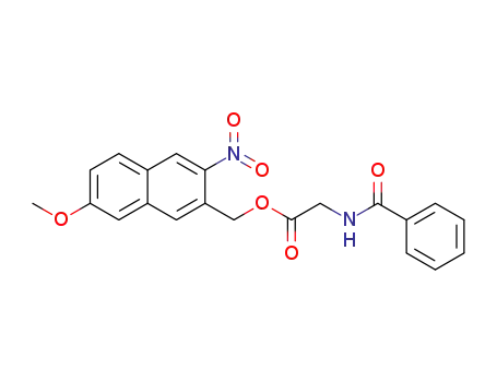 2-methoxy-6-nitronaphthalen-7-yl-methyl 2-(benzamido)acetate