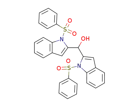 bis(1-benzenesulfonyl-1H-indol-2-yl)methanol