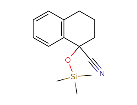 Molecular Structure of 50361-53-0 (1-Naphthalenecarbonitrile, 1,2,3,4-tetrahydro-1-[(trimethylsilyl)oxy]-)