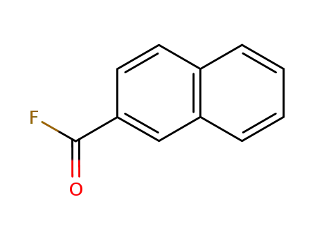 Molecular Structure of 37827-83-1 (2-Naphthalenecarbonyl fluoride (9CI))