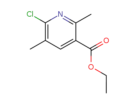 Molecular Structure of 846541-99-9 (6-chloro-2,5-dimethyl-nicotinic acid ethyl ester)