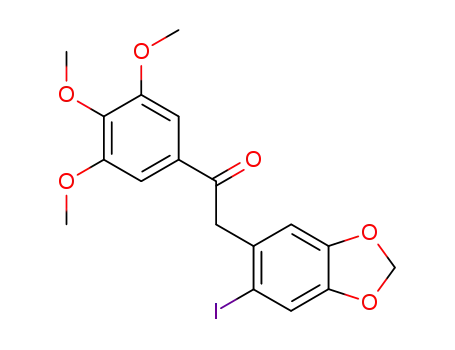 1-(3,4,5-trimethoxyphenyl)-2-(2'-iodo-4',5'-methylenedioxyphenyl)ethanone