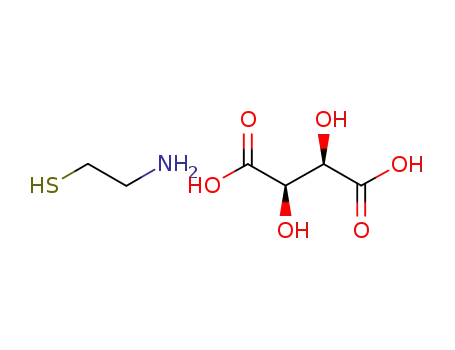 Molecular Structure of 27761-19-9 ((mercaptoethyl)ammonium hydrogen tartrate)