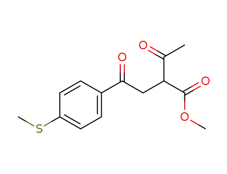 2-[2-(4-methylsulfanylphenyl)-2-oxoethyl]-3-oxobutanic acid methyl ester