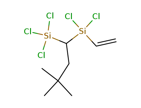Molecular Structure of 148728-63-6 (3,3-Dichlor-4-trichlorsilyl-6,6-dimethyl-3-silahept-1-en)