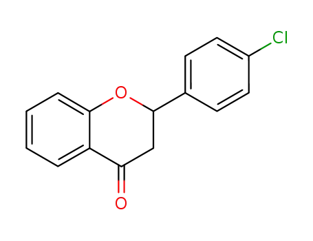 Molecular Structure of 3034-10-4 (2-(4-CHLOROPHENYL)CHROMAN-4-ONE)