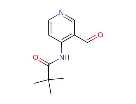 Molecular Structure of 86847-71-4 (N-(3-FORMYL-4-PYRIDINYL)-2,2-DIMETHYLPROPANAMIDE)