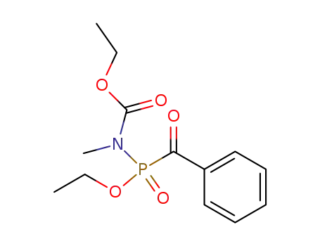 Molecular Structure of 33317-41-8 ((benzoyl-ethoxy-phosphinoyl)-methyl-carbamic acid ethyl ester)
