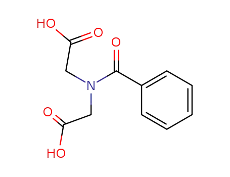 Molecular Structure of 20722-11-6 (Glycine, N-benzoyl-N-(carboxymethyl)-)