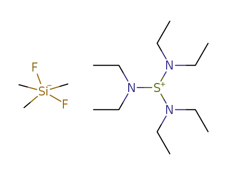 Molecular Structure of 59201-86-4 (tris(diethylamino)sulfonium difluorotrimethylsiliconate)