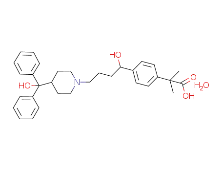 4-[4-[4-(hydroxydiphenylmethyl)-1-piperidinyl]-1-hydroxybutyl]-α,α-dimethylbenzeneacetic acid