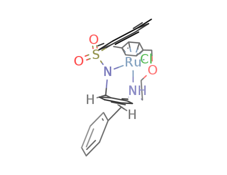 Chloro{N-[(1R,2R)-1,2-diphenyl-2-(2-(4-methylbenzyloxy)ethylamino)-ethyl]-4-methylbenzene sulfonamide(chloro)ruthenium(II)
