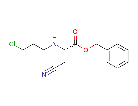 Molecular Structure of 95407-42-4 (N-(3-chloropropyl)-3-cyanoalanine benzyl ester)