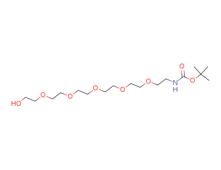 19-Hydroxy-5,8,11,14,17-pentaoxa-2-azanonadecanoic acid 1,1-dimethylethyl ester