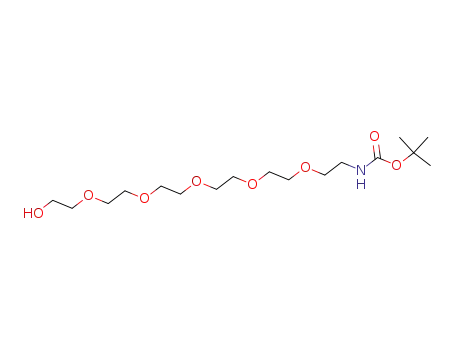 Molecular Structure of 331242-61-6 (N-Boc-PEG6-alcohol)