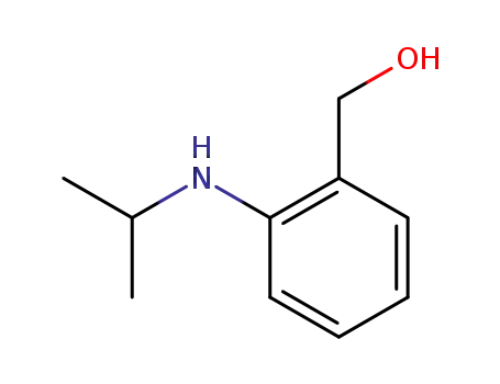 Molecular Structure of 106898-71-9 (2-[(1-METHYLETHYL)AMINO]BENZYL ALCOHOL)