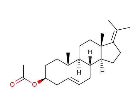 Molecular Structure of 60446-55-1 (3β-acetoxy-20-methyl-pregnadiene-(5,17(20)))