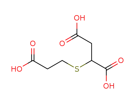 Molecular Structure of 19343-85-2 (2-Carboxyethylthiosuccinic acid (CETSA))