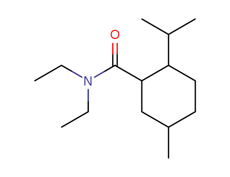Molecular Structure of 57233-12-2 (N,N-diethyl-2-isopropyl-5-methylcyclohexanecarboxamide)