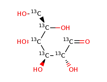 Molecular Structure of 74134-89-7 (D-[UL-13C6]GALACTOSE)